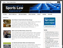 Tablet Screenshot of ctsportslaw.com